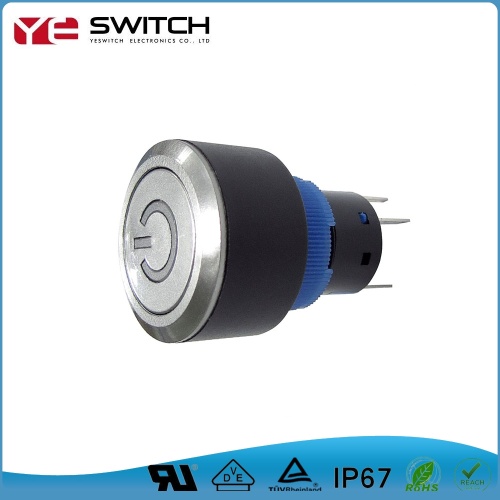 LED -tryckknapp 22mm upplyst switch