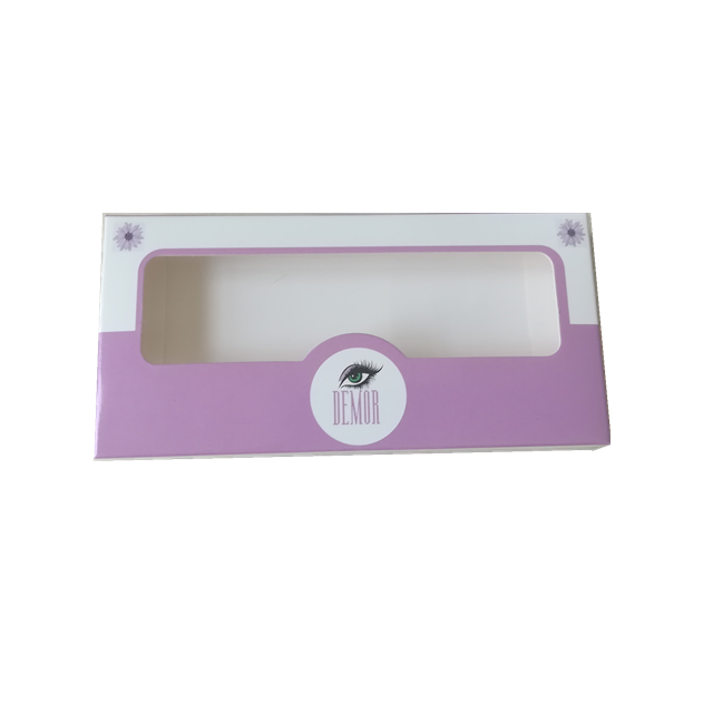 Cheaper custom printing pink private label eyelash packaging paper box