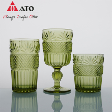 Pressed Vintage Wine Glassware Goblet Wine Glass Cup