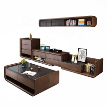 Foshan Modern Wooden TV Cabinet and Coffee Table Set