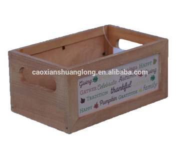 Nesting Square Wood Christmas Gift Boxes