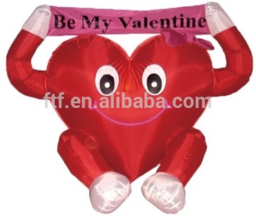 2017 Valentine's Inflatable Lovely Heart "Be My Valentine" Advertising Heart CE Chinese Suppler Supply