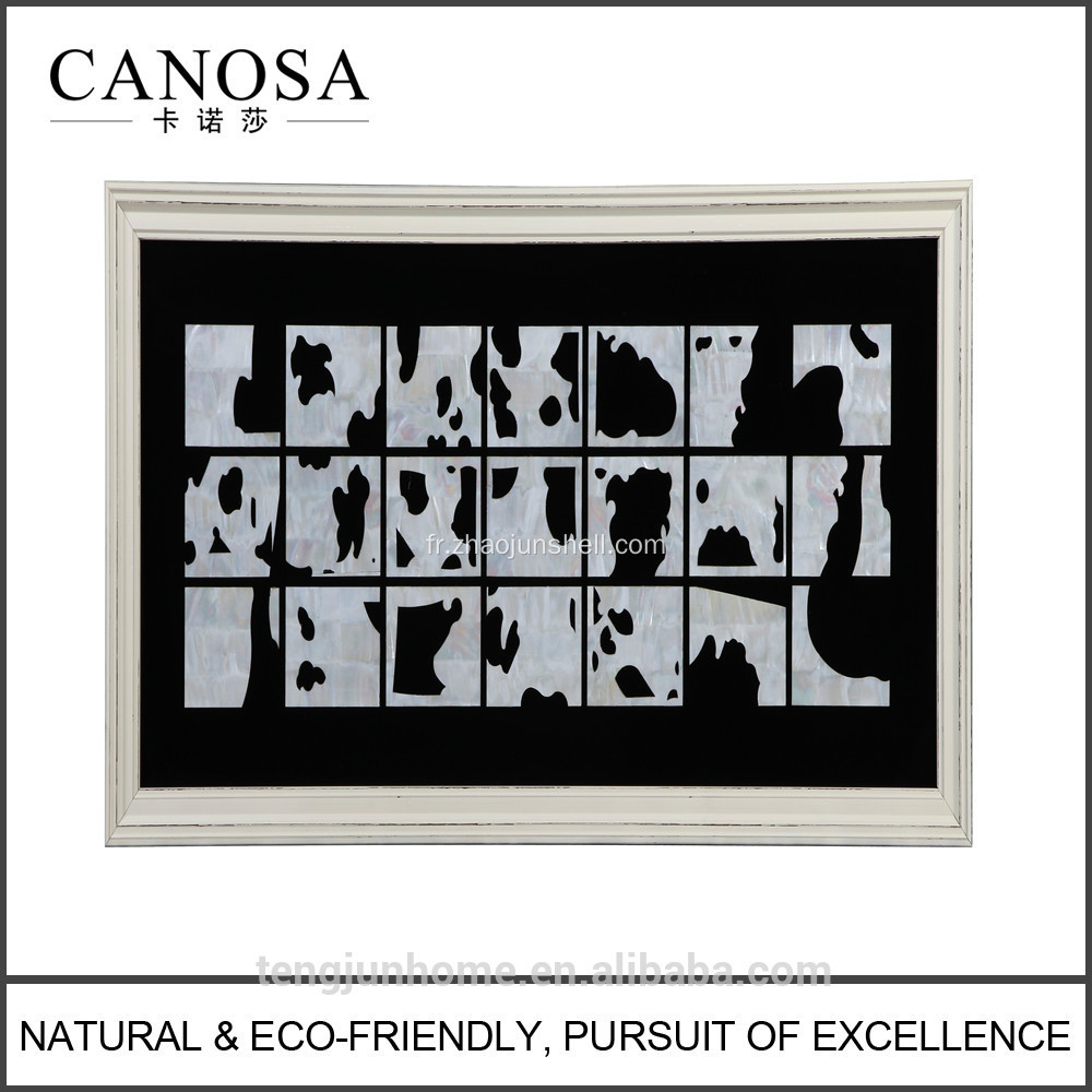 CANOSA Seashell vache artisanat mur cadre photo