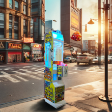 Coin-Operated Crane and Pusher Machine with Bill Acceptor