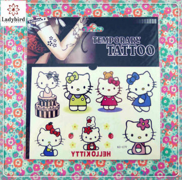 Various designs temporary tattoos children cartoon tattoos HelloKitty tattoos