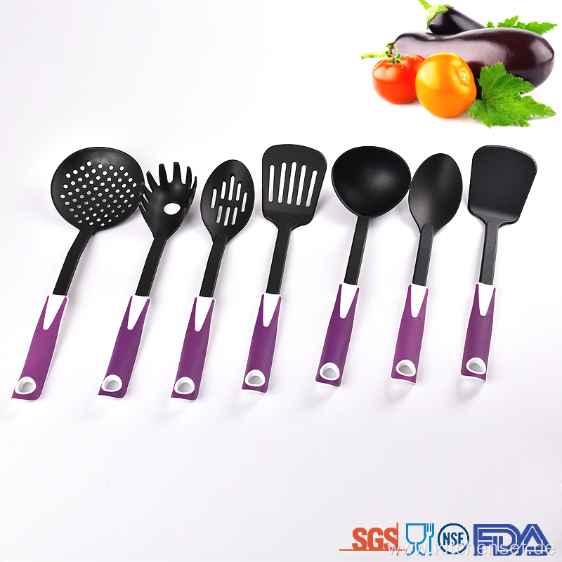 durable plastic cooking utensil set for household kitchen