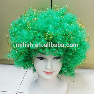 MPW-0328 Cheap Party big green afro wigs