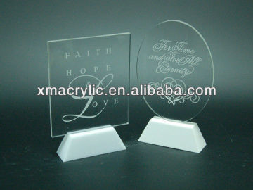 Clear PMMA Menu holder