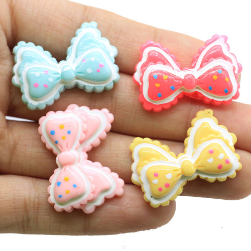 Kawaii Papillon Resina Cabochon Ragazze Tornante Fai da te Art Decor Gioielli ciondolo Ornamento Parti Portachiavi Making