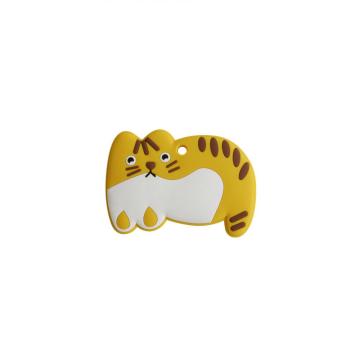 Soft Cat Shaped Custom Silicone Teething Baby Toy