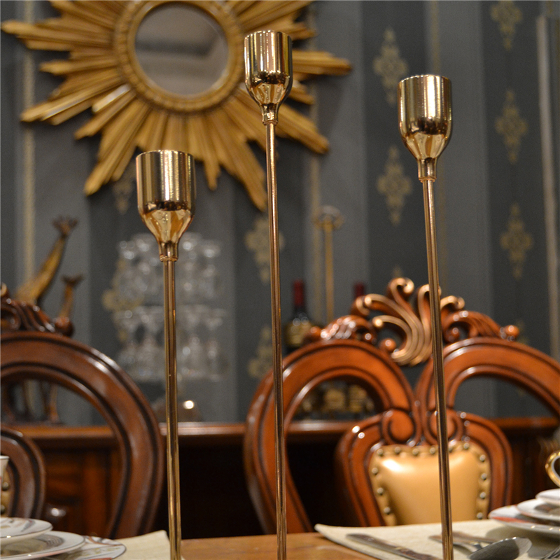 Tall Gold Taper Candle Holders For Wedding