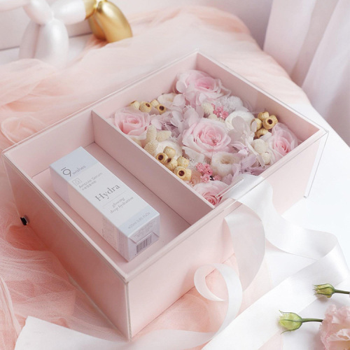 High Quality Cardboard Floral Boxes with Clear Lid