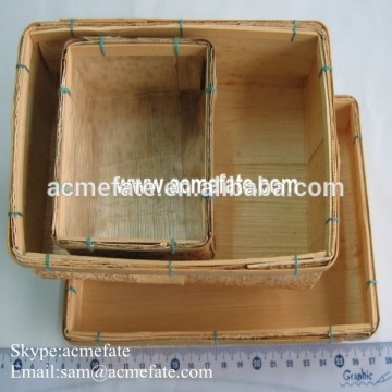 Wholesale eco-friendly natural china bamboo nesting basket