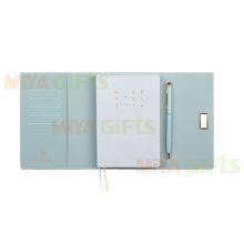 Leather Binder Graph Notebook with Detachable Passport Holder Purse - 2022 Model