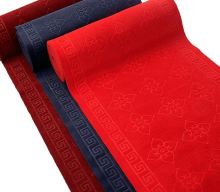 Nonwoven needle punched embossed velour mat  carpet