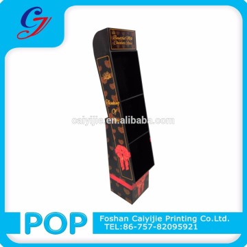 Delicious chocolate corrugated bakery/bible display stand cardboard book display stands