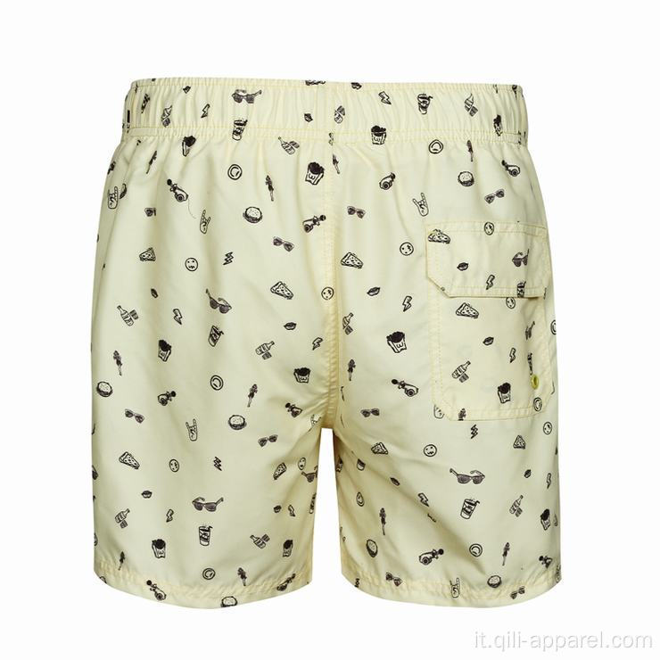 stampa pantaloni beachwear uomo che corre pantaloncini estivi