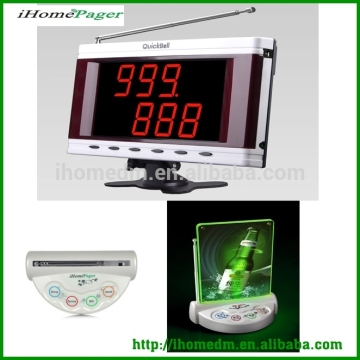 Restaurant service equipment, holder wireless calling system