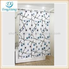 single swag luxury fabric double shower curtain rod