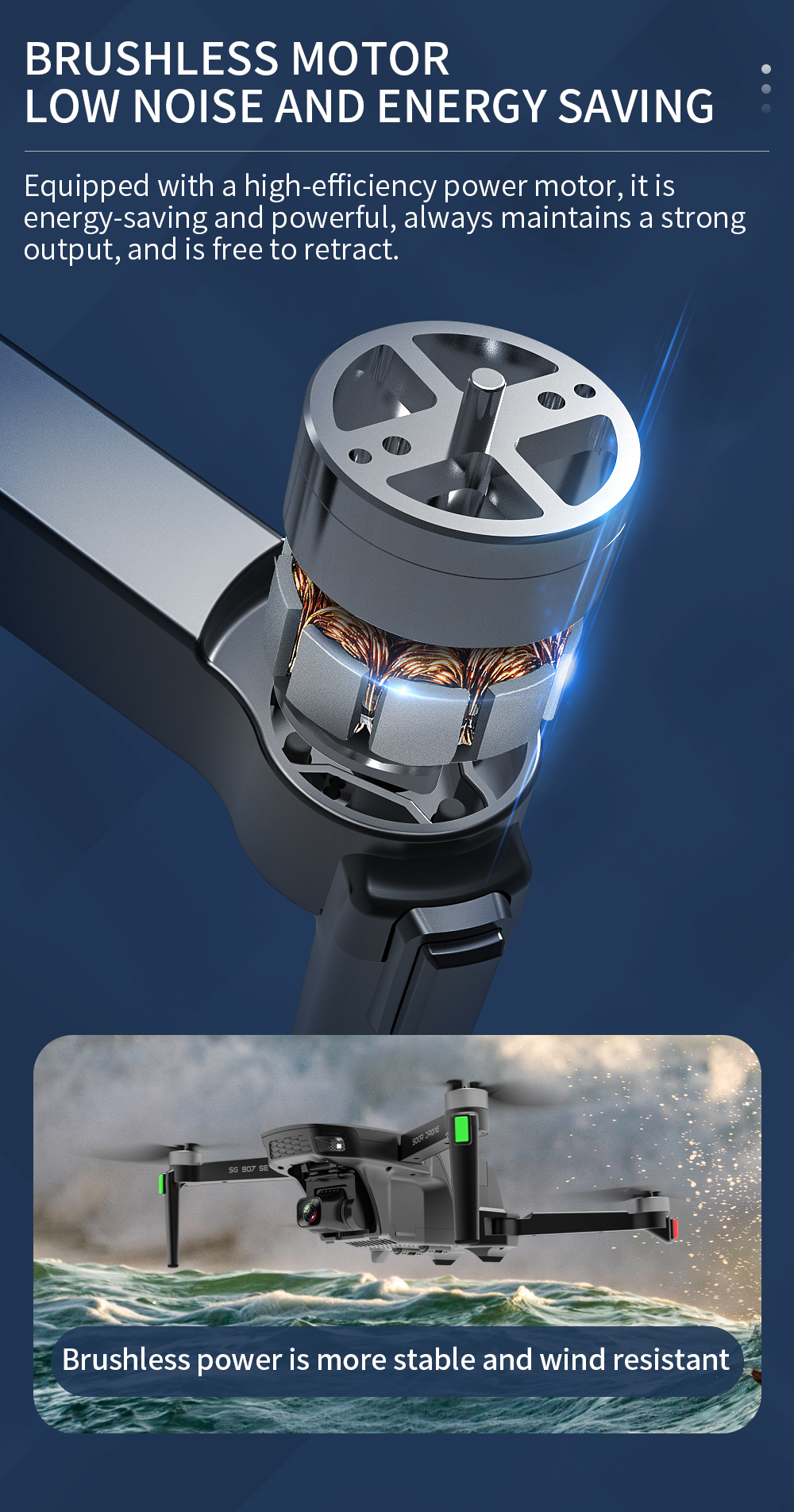 ZLL SG907SE Electrically adjustable camera brushless UAV HD 4K aerial photography remote control aircraft four axis aircraft