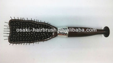 plastic paddle hair brush , hot selling injection hair brush with the unique handle