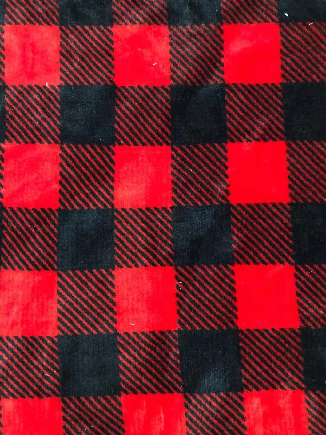 Polyester 100% polyester flanelle avec poignée impriméeFabric