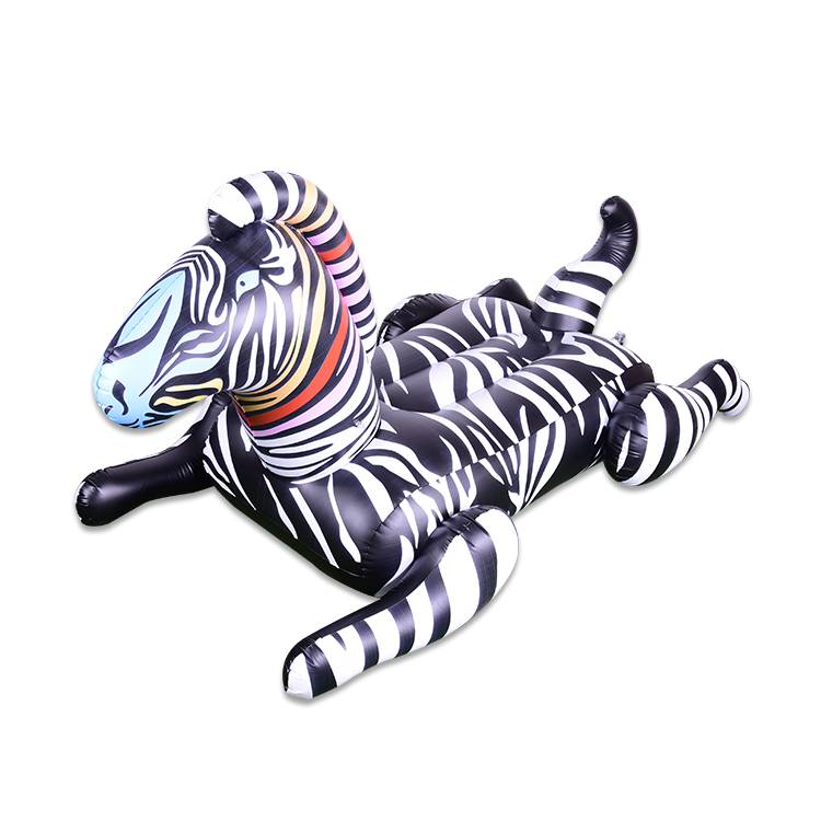 Zebra-vormige opblaasbare zwembadvlot