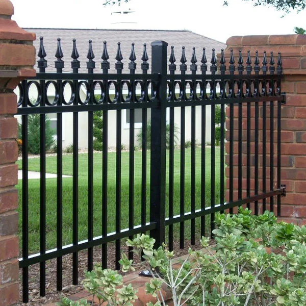 Residential Wrought Iron Fence Panels for Back Yards.