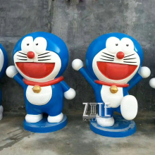 Factory life size Japanese anime fiberglass resin doraemon statue