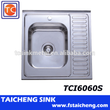 600*600mm Ukraine Single Bowl Sink