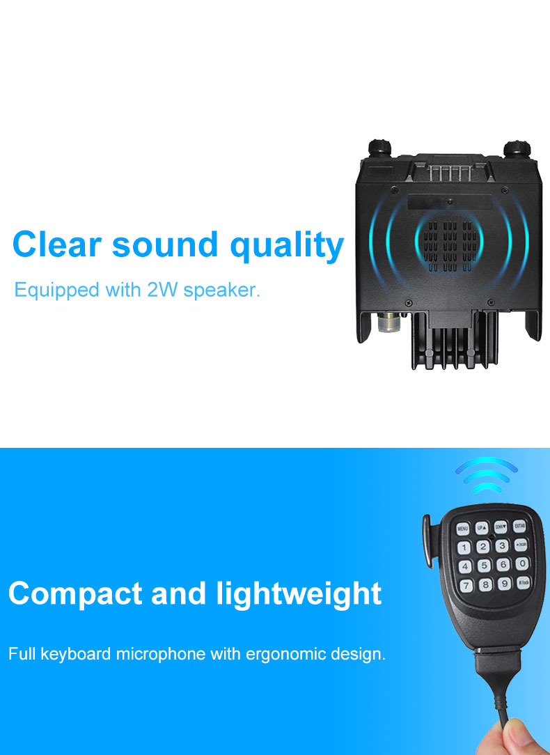 ETMY MT-690 100W 256 Channels Vhf Uhf Radio Car Set Walkie Talkie with Speaker Microphone From Ecom Technologys