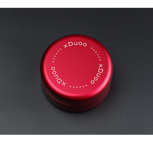 Red anodize Aluminum jewelry case with rubber lining