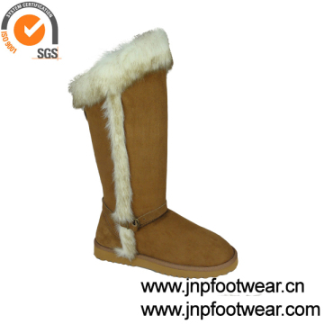 Winter microfiber furry snow overknee boots