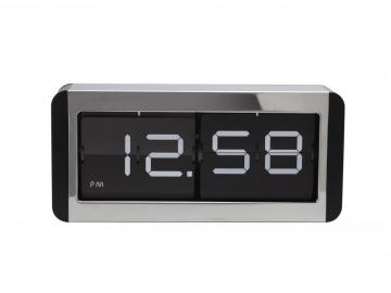 High Metal Box Flip Table Clock