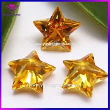 China Wholesale CZ Beads Pink Yellow Colors Star Cubic Zircon Gems