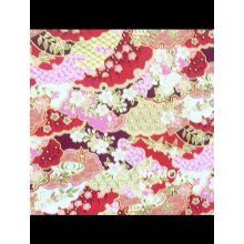 Japanese Style Bronzing 100% Cotton Woven Kimono Fabric