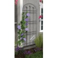 Classic Arch Trellis met Finials staal zwart