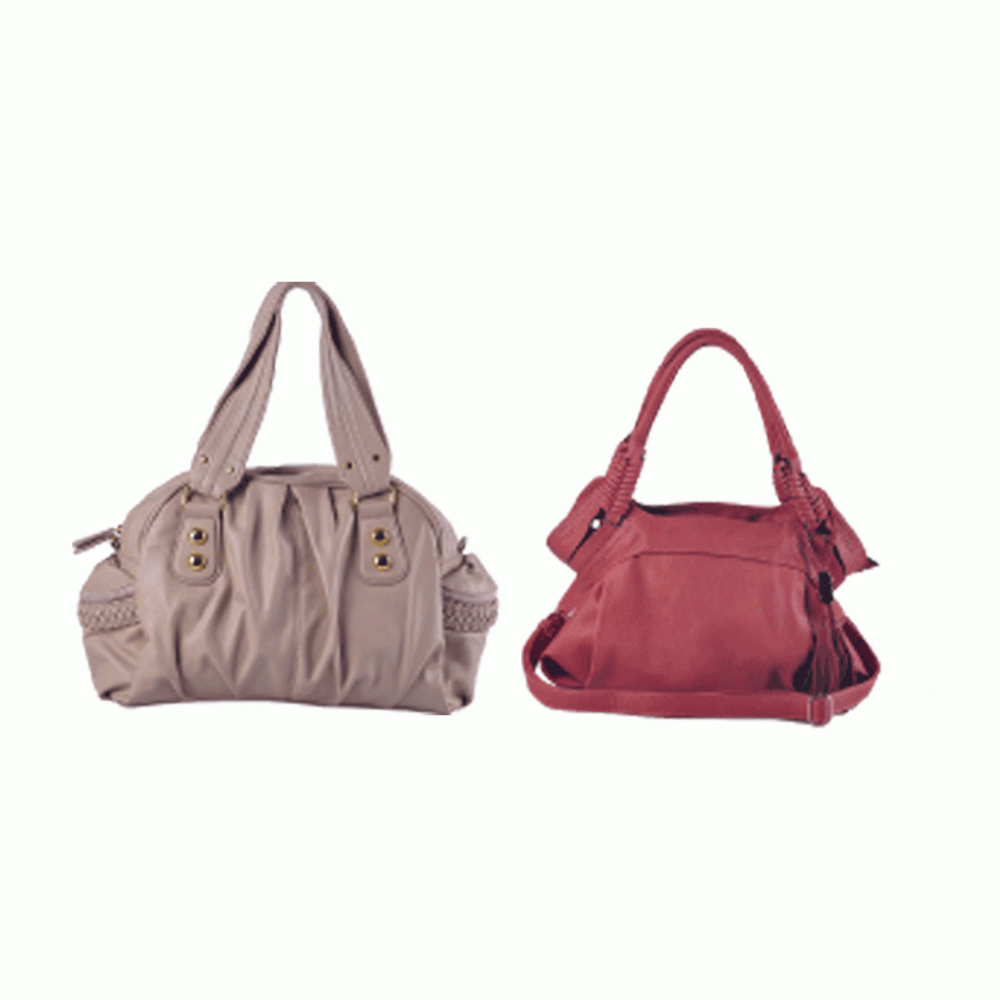 Portable women's leather bag