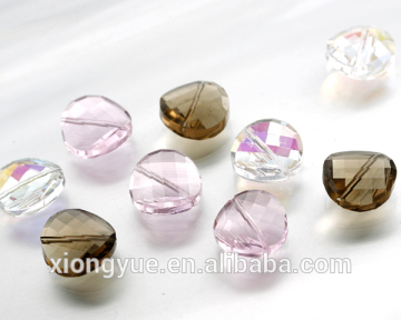 glass beads leaf shaped beads decorative