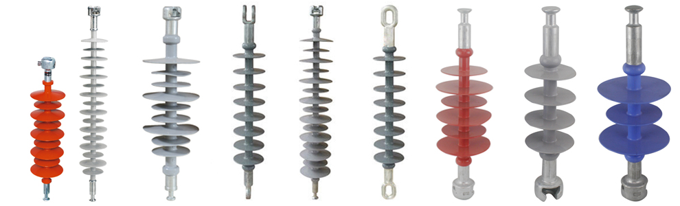 Composite distribution suspension insulator