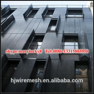 External perforated metal for building facade/powder coated Perforated metal facade/Facade perforated Metal