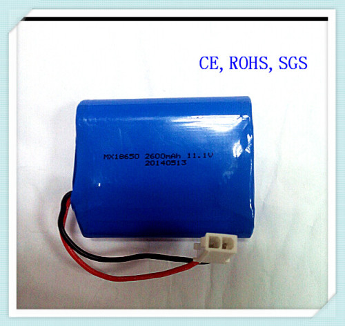 Lithium Ion 18650-2600mAh Battery Pack 11.1V for Mobile Power Bank, Protable Charger, Battery Pack, Lithium Battery