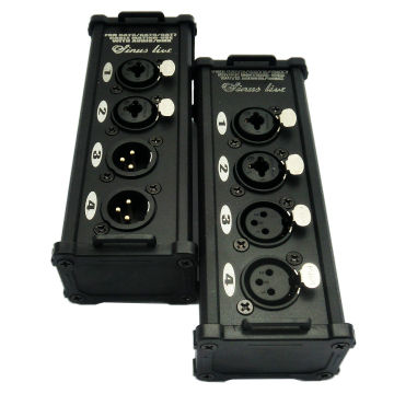 Professional OEM 4 Channel RJ45 to XLR Audio Snake Adapter