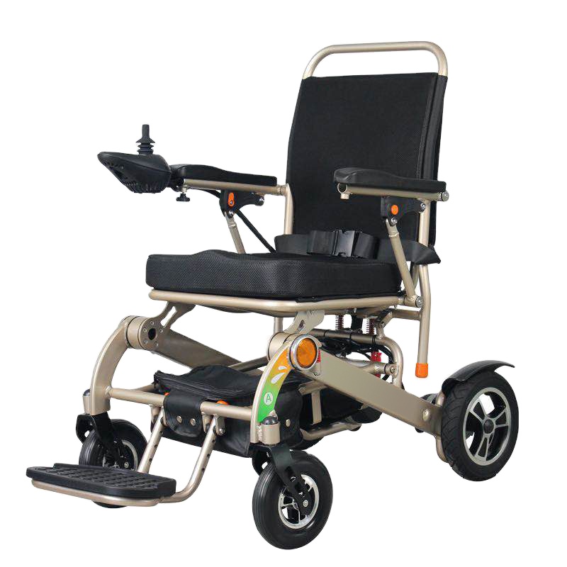 BT-XW27 hospital light weight folding electric wheelchair for the elderly people mobile home care disabled wheelchair price