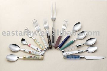 Various handles children tableware