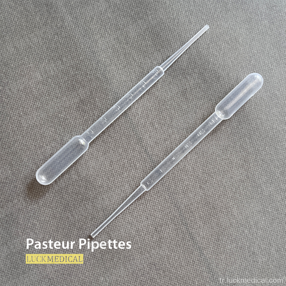 Plastik Pasteur Pipetleri 3ML Lab kullanımı