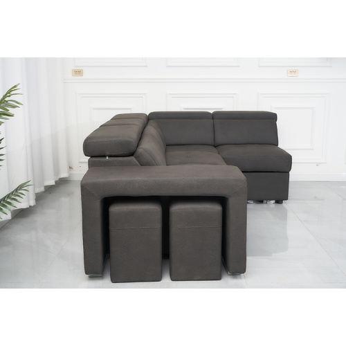 Tech Fabrics Sofa Bed With Ottoman & Stools