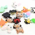 Active Eye Cute Animal Hair Accessories Ornament Resin Cabochon Scrapbooking Ornaments Diy Phone Case Accessories