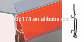 clear plastic Shelf talker