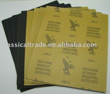 waterproof abrasive paper